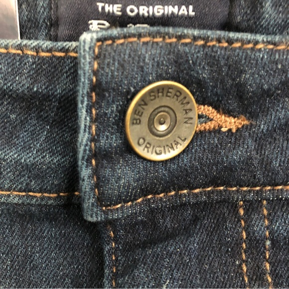 NWT Men’s Ben Sherman Slim Fit Mid Rise Dark Wash Jeans, Size 32W x 34L - Picture 8 of 16
